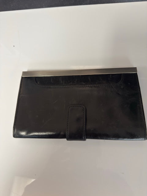 VINTAGE HOBO MAXINE LEATHER FRAMED CLUTCH WALLET