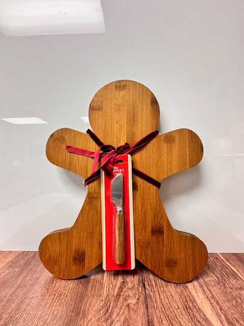 CIROA GINGERBREAD MAN CHARCUTERIE BOARD WITH SERVER