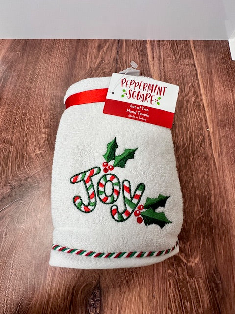 HOLIDAY SET OF 2 HAND TOWELS GIFT SET - ASSORTED