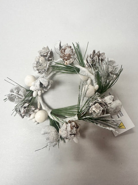 MINI CANDLE WREATHS - ASSORTED