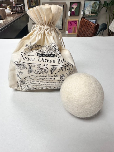 ESSENTIAL OILS LAUNDRY NEPAL DRYER BALL - SET OF 2 IN BAG