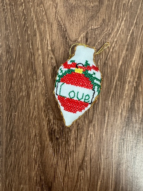 HAND EMBROIDERED CHRISTMAS ORNAMENTS - ASSORTED