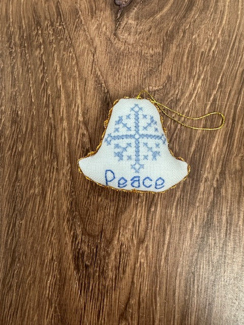 HAND EMBROIDERED CHRISTMAS ORNAMENTS - ASSORTED