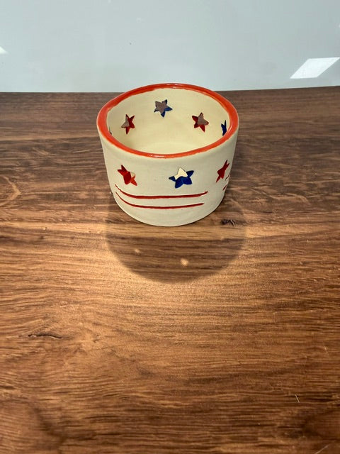 BEAR WALLOW POTTERY BY JANNA COX - AMERICANA 4th of JULY - ASSORTED