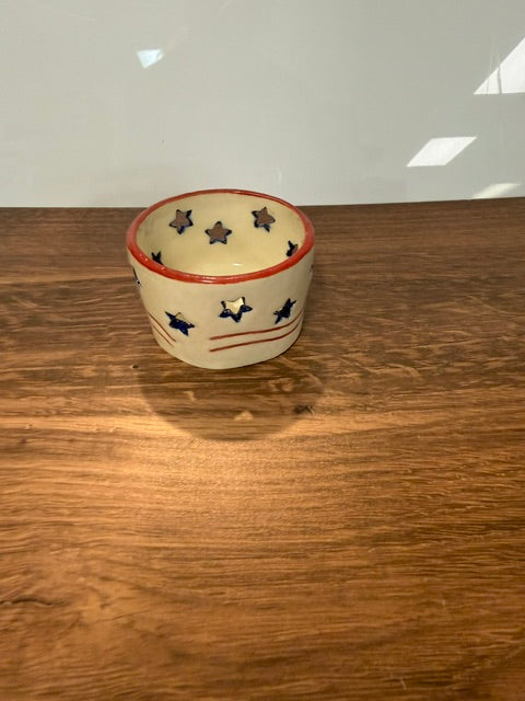 BEAR WALLOW POTTERY BY JANNA COX - AMERICANA 4th of JULY - ASSORTED