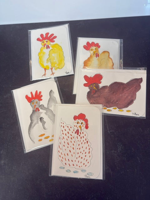 ORIGINAL WATERCOLORS BY THEO BEE - GREETING CARDS
