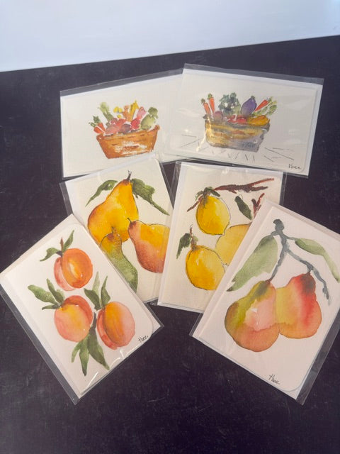 ORIGINAL WATERCOLORS BY THEO BEE - GREETING CARDS