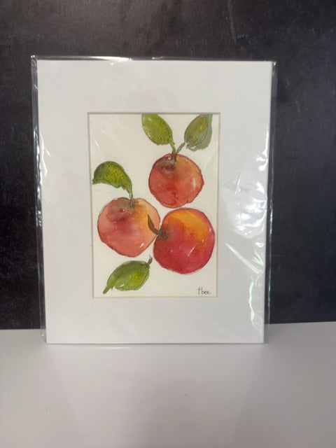 ORIGINAL WATERCOLORS BY THEO BEE - MATTED 8x10