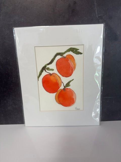 ORIGINAL WATERCOLORS BY THEO BEE - MATTED 8x10