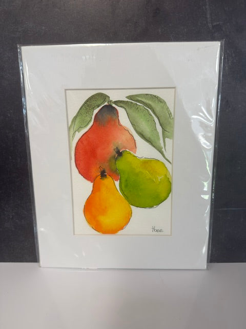 ORIGINAL WATERCOLORS BY THEO BEE - MATTED 8x10