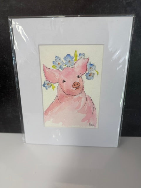 ORIGINAL WATERCOLORS BY THEO BEE - MATTED 8x10