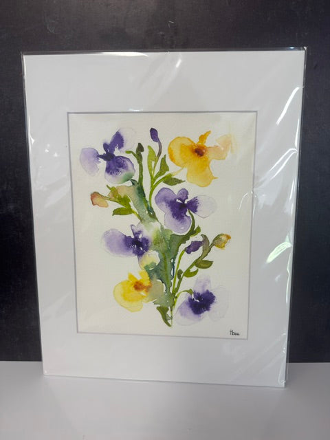 ORIGINAL WATERCOLORS BY THEO BEE - MATTED 11x14