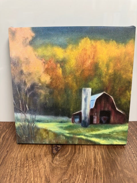 SHERYL WAUGH SIGNED PRINTS ON CANVAS (8x8) - ASSORTED