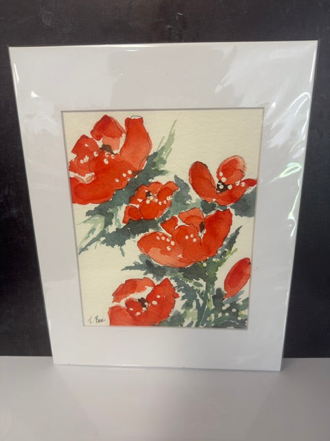 ORIGINAL WATERCOLORS BY THEO BEE - MATTED 11x14