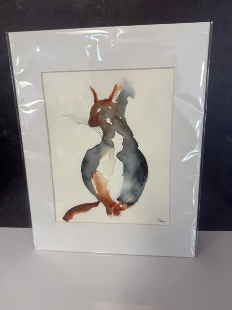 ORIGINAL WATERCOLORS BY THEO BEE - MATTED 11x14