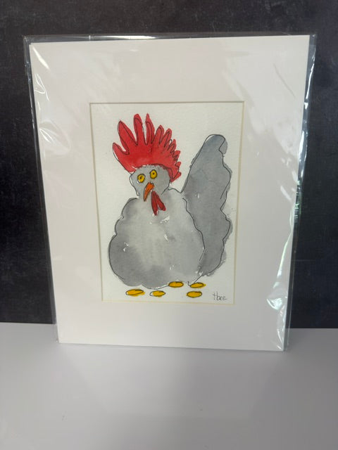 ORIGINAL WATERCOLORS BY THEO BEE - MATTED 8x10