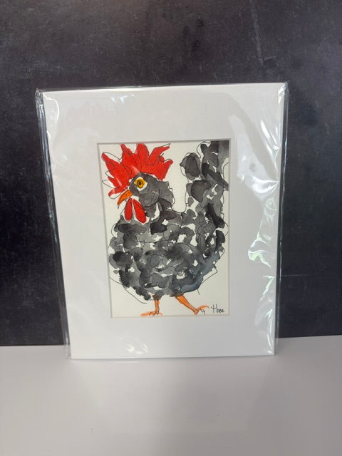 ORIGINAL WATERCOLORS BY THEO BEE - MATTED 8x10