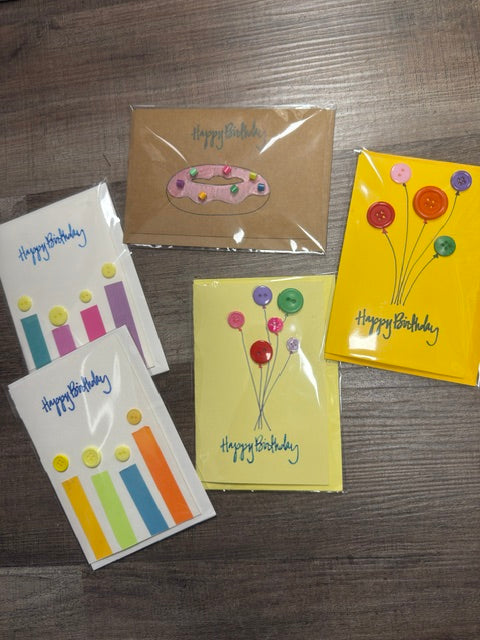 SHAKERAG FLOWERS GREETING CARDS - ASSORTED