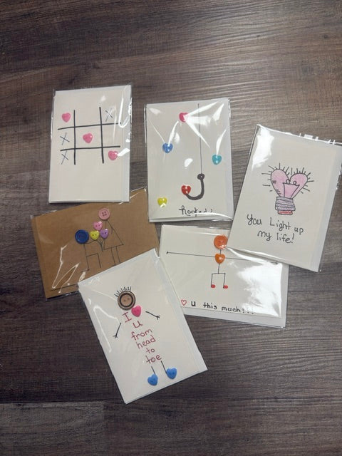 SHAKERAG FLOWERS GREETING CARDS - ASSORTED