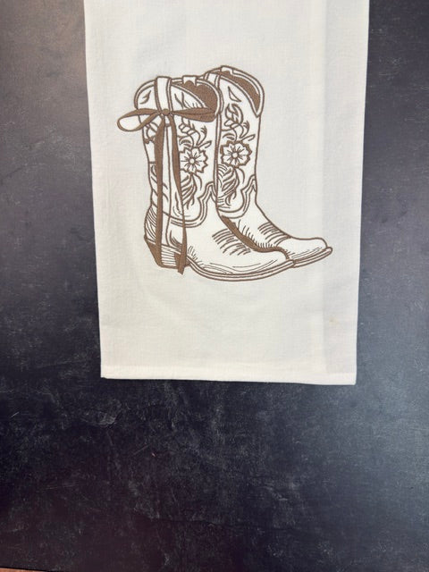 ANNE VAN & CO. EMBROIDERED TEA TOWELS