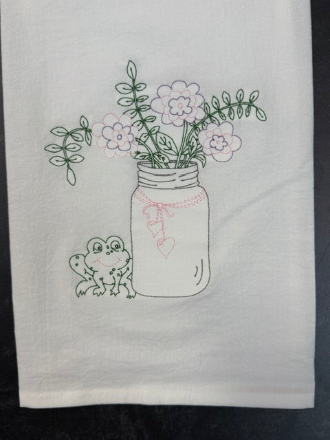 ANNE VAN & CO. EMBROIDERED TEA TOWELS