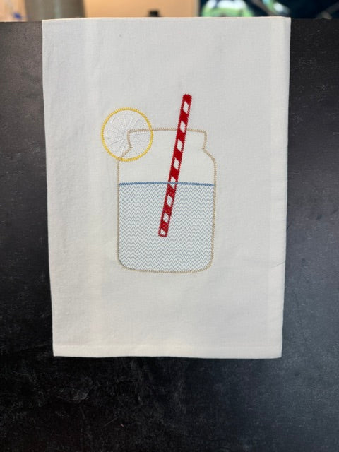 ANNE VAN & CO. EMBROIDERED TEA TOWELS