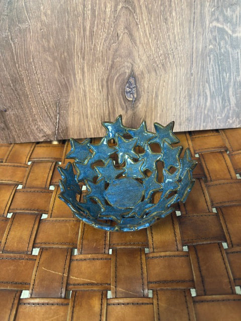 POTTERY BY SARAH FORNO - BLUE STAR BOWL
