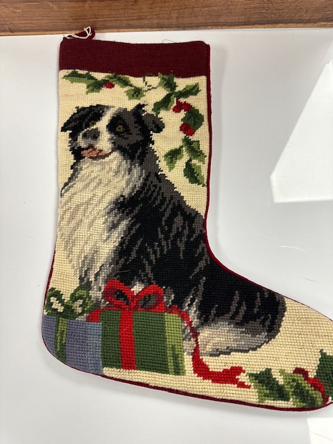 NEEDLEPOINT CHRISTMAS STOCKING - ASSORTED