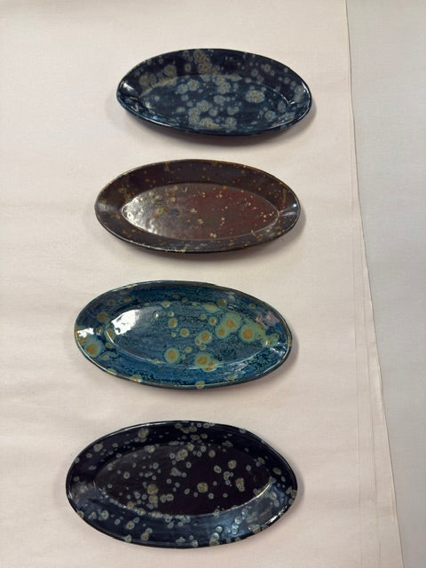 POTTERY BY SARAH FORNO - STARRY NIGHT TIDBIT DISH
