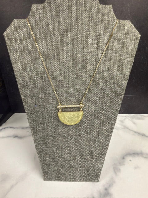 31" MINIMALIST GEOMETRIC REVERSIBLE PENDANT NECKLACE