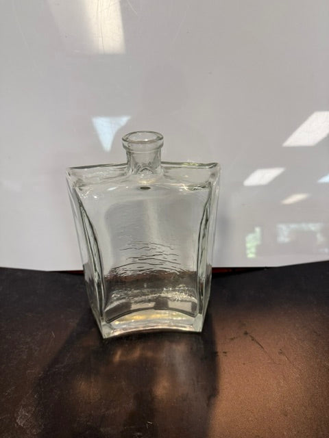 BLOWN GLASS BRICK CURVED BOTTLE - ASSORTED