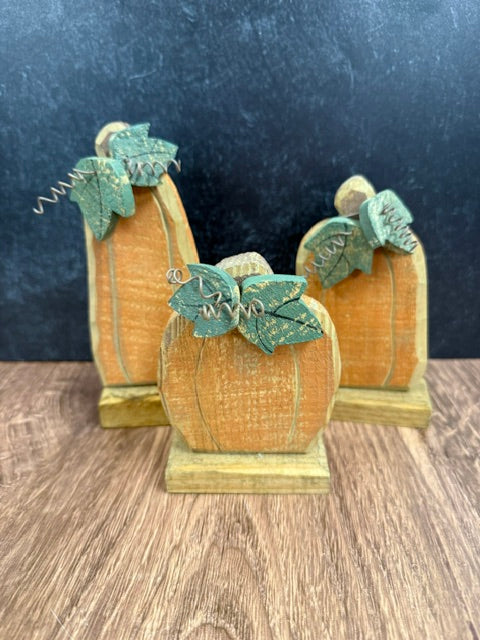 PUMPKIN ACCENTS SET OF 3