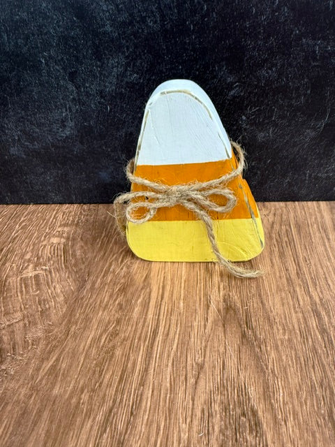 HANDMADE WOOD CANDY CORN DECOR