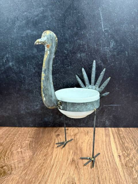 GALVANIZED METAL TURKEY DIP BOWL