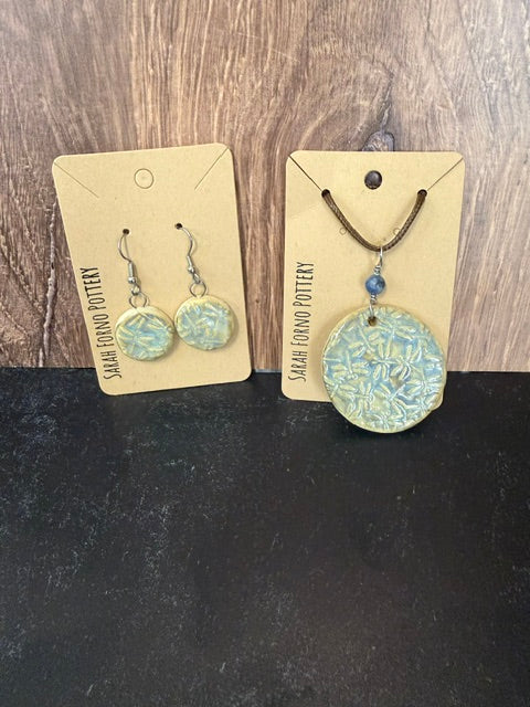 SARAH FORNO POTTERY - COORDINATING NECKLACES AND EARRINGS