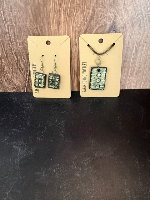 SARAH FORNO POTTERY - COORDINATING NECKLACES AND EARRINGS
