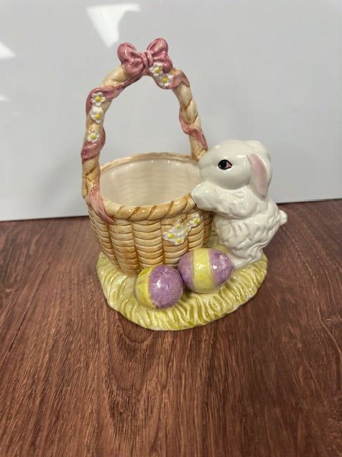 EASTER BASKET BUNNY CANDY BOWL