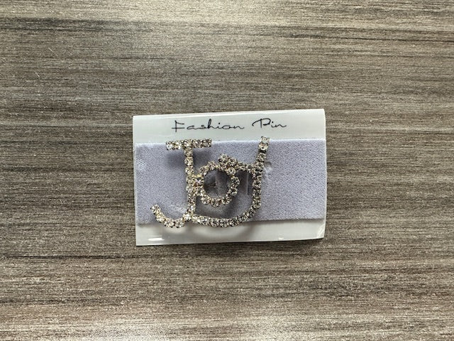 RHINESTONE BROOCH PINS - ASSORTED