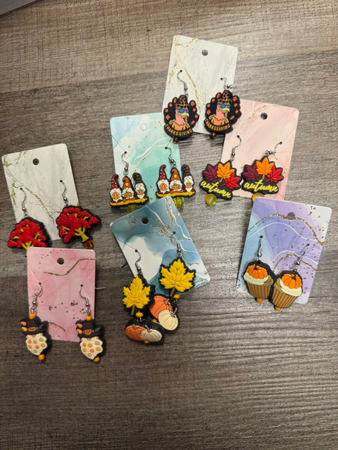 LOVE YOURSELF UNCONDITIONALLY FALL EARRINGS - ASSORTED