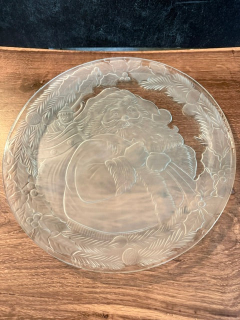 VINTAGE SANTA SERVING PLATTER