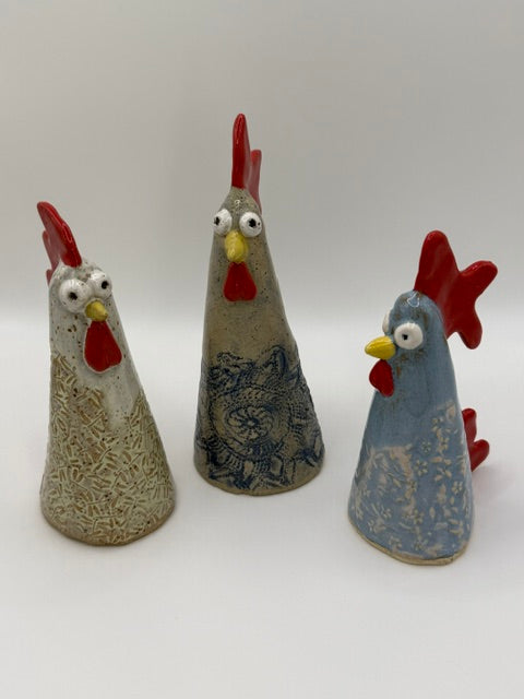 SARAH FORNO POTTERY - ROOSTER CHICKEN