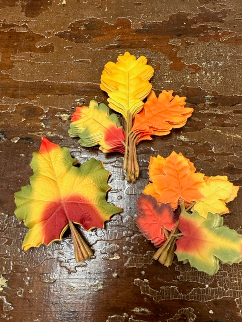 LOOSE FALL LEAVES W/STEMS - ASSORTMENT