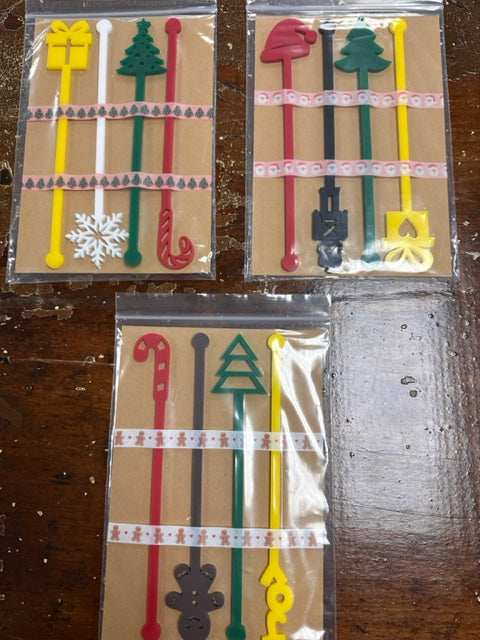 FIDDLE & GRACE HANDCRAFTED HOLIDAY DRINK STIRRERS