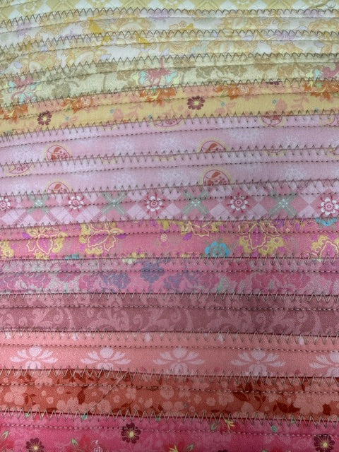 BLUE RIDGE CREATIONS BY JANICE CLEMENTS - HANDMADE JELLY ROLL RUGS AND PLACEMATS - ASSORTED