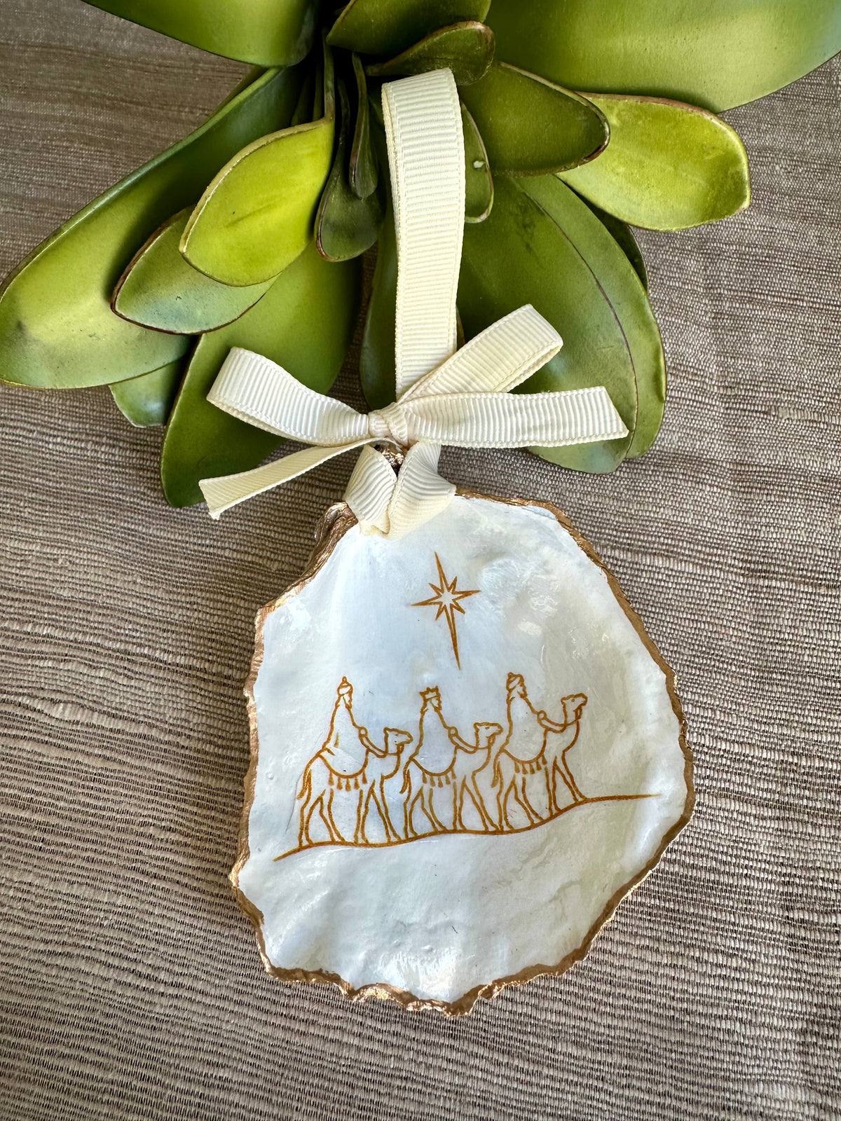 SHELLS + SALT - HANDCRAFTED OYSTER SHELL ORNAMENTS - ASSORTED