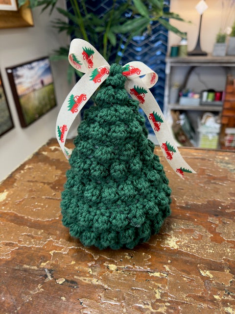 HAND KNITTED CHRISTMAS TREES