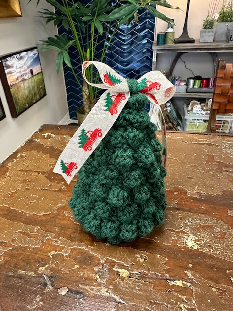 HAND KNITTED CHRISTMAS TREES