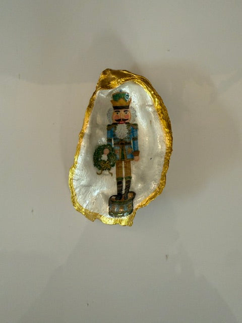 SUSAN GULLEY'S LOCALLY MADE HOLIDAY DECOUPAGE SHELLS - ASSORTED