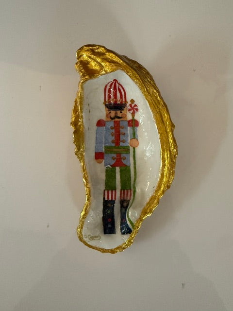 SUSAN GULLEY'S LOCALLY MADE HOLIDAY DECOUPAGE SHELLS - ASSORTED