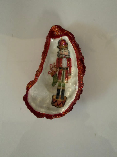 SUSAN GULLEY'S LOCALLY MADE HOLIDAY DECOUPAGE SHELLS - ASSORTED